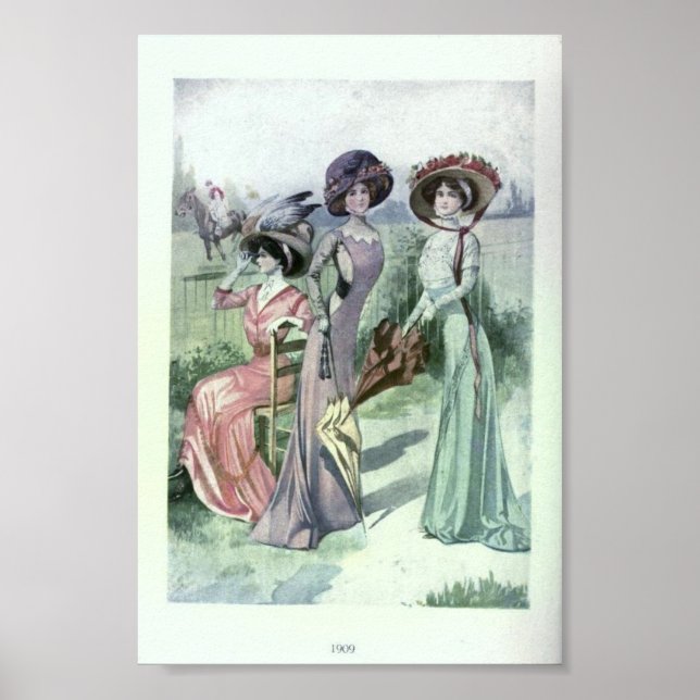 Poster Moda das Mulheres Vintage (Frente)