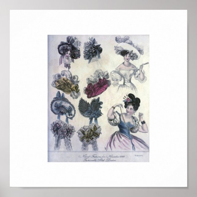 Póster Moda das Mulheres Vintage (Frente)