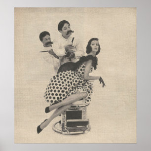 Poster Moda de Beleza Comprada 1960