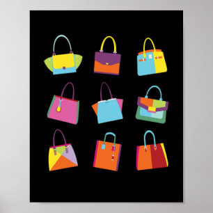 Poster Moda de Coleta de Bolsas de Mão