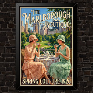 Poster Moda de propaganda dos anos 20 Vintage