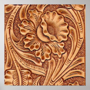 Póster moda de vintage, couros do sudoeste