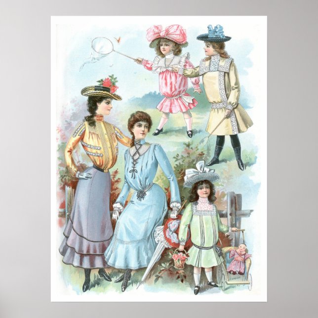Poster Moda dos anos 1900 (Frente)