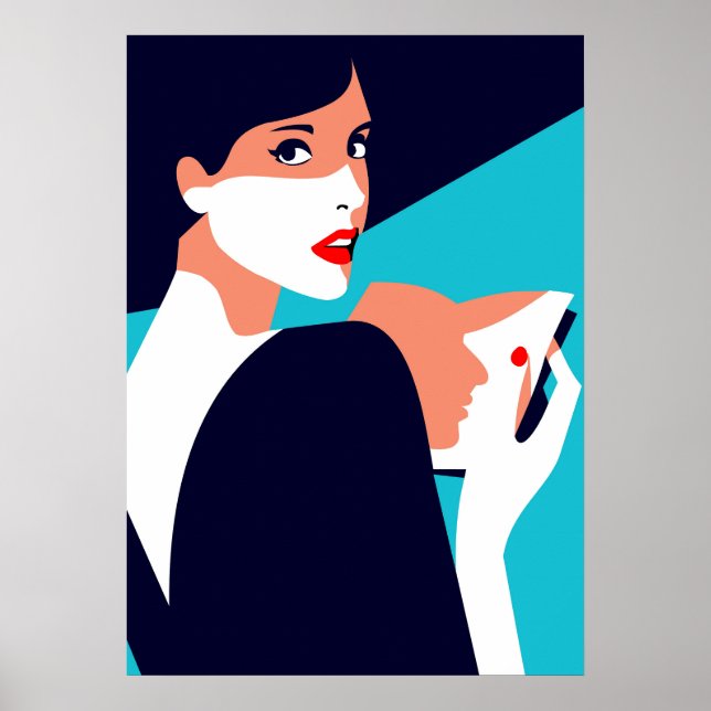 Poster Moda Feminina Inspirada em Pop Art 8 (Frente)