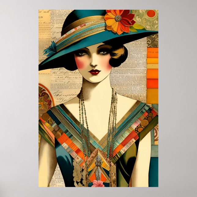 Poster Moda Feminina Vintage (Frente)