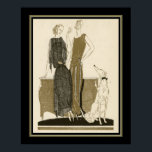 Poster Moda francesa Pochoir Art Deco<br><div class="desc">Art Deco,  Moda Francesa,  Pochoir Impressão C.1920 16x20 mostrado. Disponível noutros tamanhos e noutros produtos.</div>