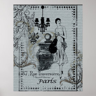 Póster Moda Parisiense