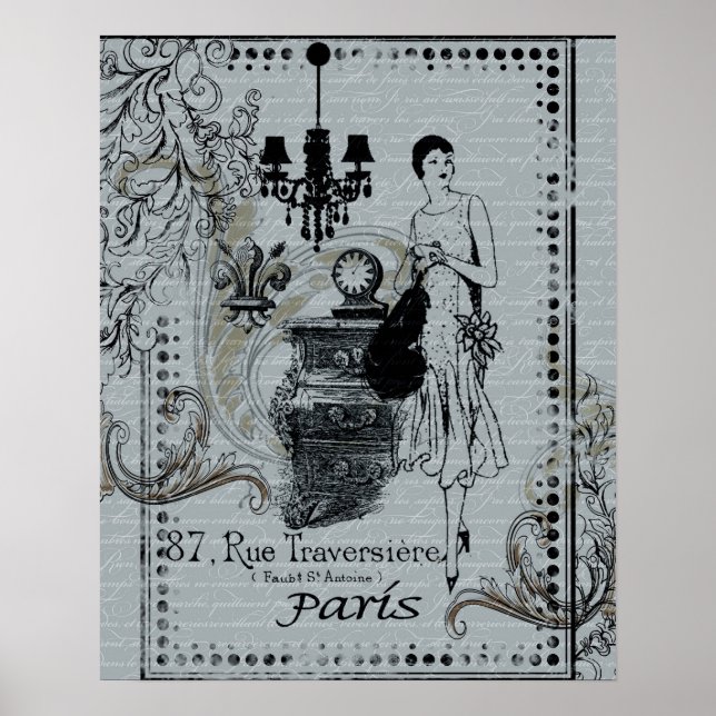 Póster Moda Parisiense (Frente)