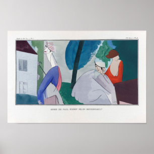 Póster Moda parisiense, 1914