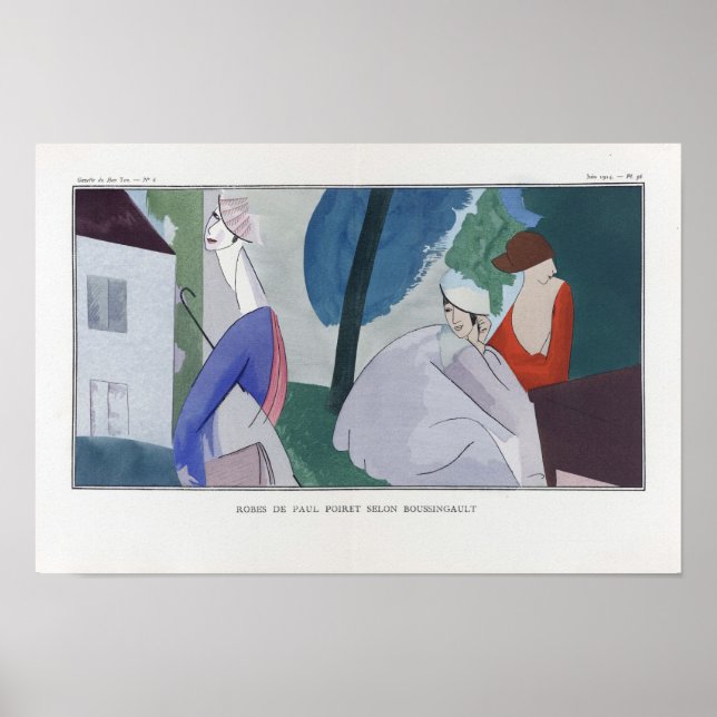 Póster Moda parisiense, 1914 (Frente)