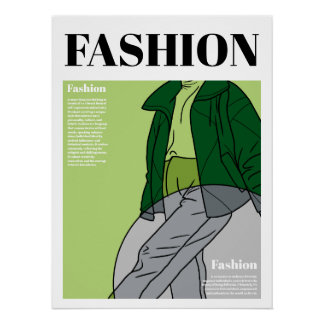 Póster Moda: Puffer Casaco e Calças de Suor