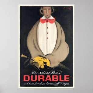 Poster Moda Retro Durável Camisa Bonita Vintage