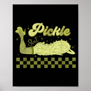 Poster Moda retrô picles divertido comida vestuário enlat