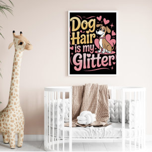 Poster Moda Sparkle de Pele Canina