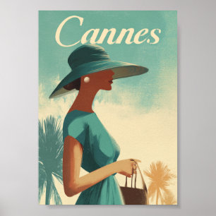 Poster moda vintage de Cannes
