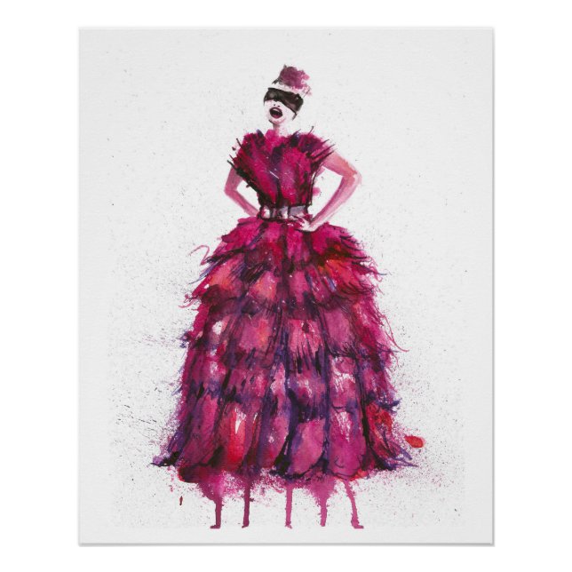 Póster Moda Vogue Mulher (Frente)