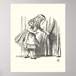 Póster Modelo Alice Procurando a Porta