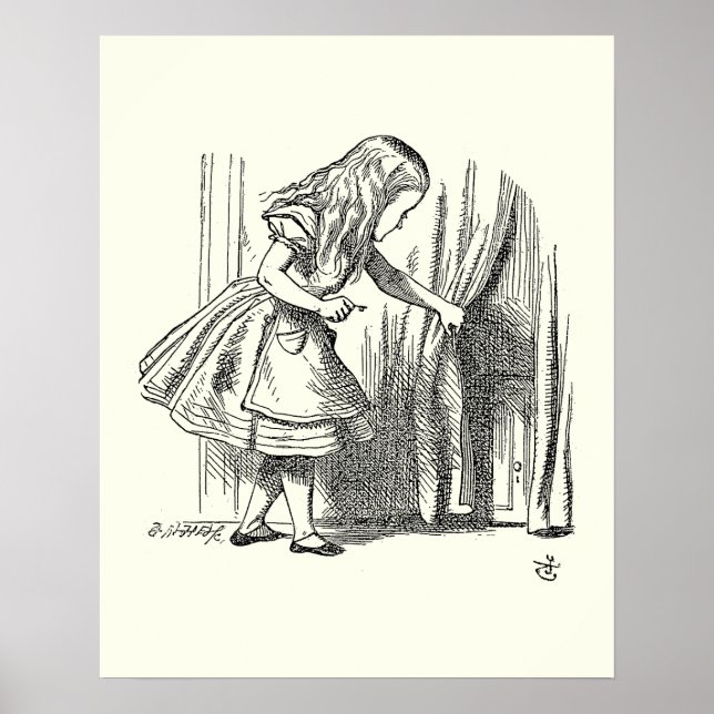 Póster Modelo Alice Procurando a Porta (Frente)