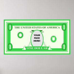 Póster Modelo americano do dólar