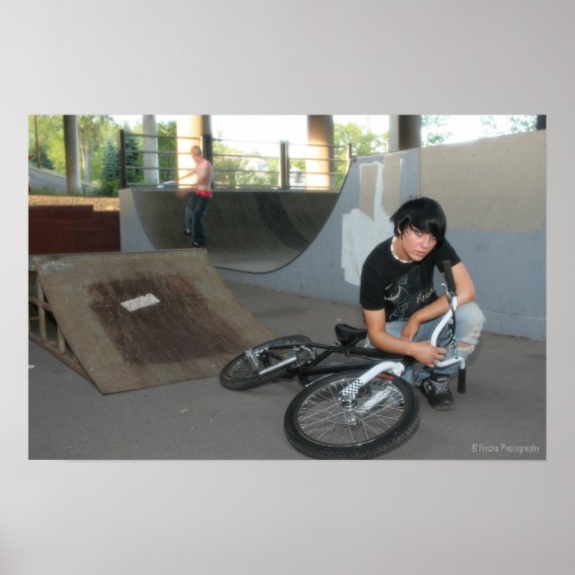 Póster Modelo BMX do Scenester (Frente)