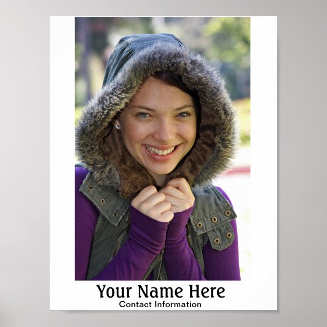 Póster Modelo - Captura de Cabeça do Ator (Frente)