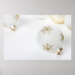 Póster Modelo chave alto do feriado dos enfeites de natal