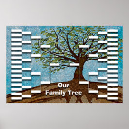 Poster Modelo da árvore da família