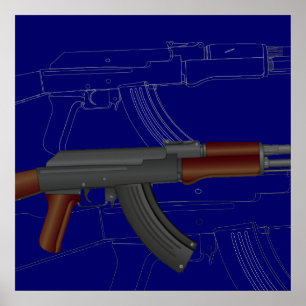 Póster Modelo de AK47