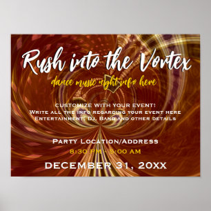 Póster Modelo de cartaz de evento de festa #011