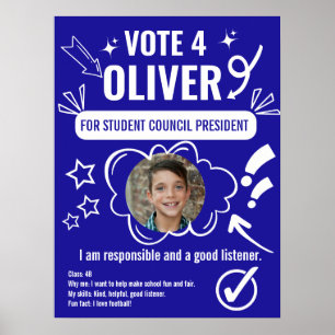 Poster Modelo de Cartaz de Votação do Conselho Escolar pa