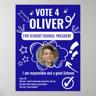Poster Modelo de Cartaz de Votação do Conselho Escolar pa