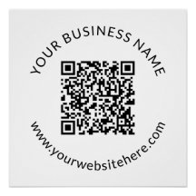 Modelo de código QR carregado com texto editável