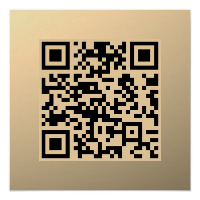 Póster Modelo de código QR editável instantaneamente | Fa (Frente)