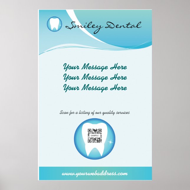 Poster Modelo de Dental (Frente)