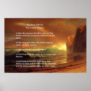Poster Modelo de Escritura, O Pai Nosso
