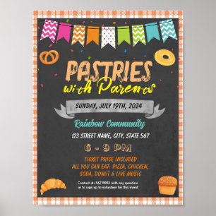 Poster Modelo de eventos Pastris with Parents