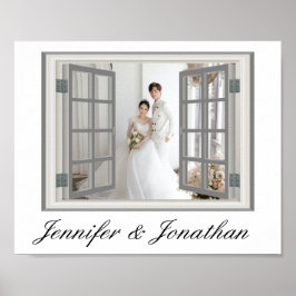 Poster Modelo de Foto Fabuloso para Casamento Rústico