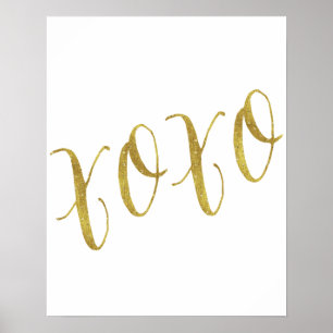 Póster Modelo de Fundo de Glitter Dourado com Falso de Co
