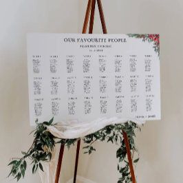 Poster Modelo de Gráfico de Casamento de Natal