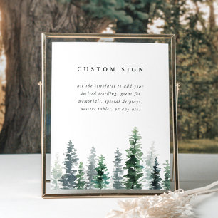 Poster Modelo de Letreiro de Casamento Personalizado Timb