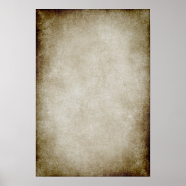 Poster Modelo de Papel de Pergaminho em Fundo (Frente)