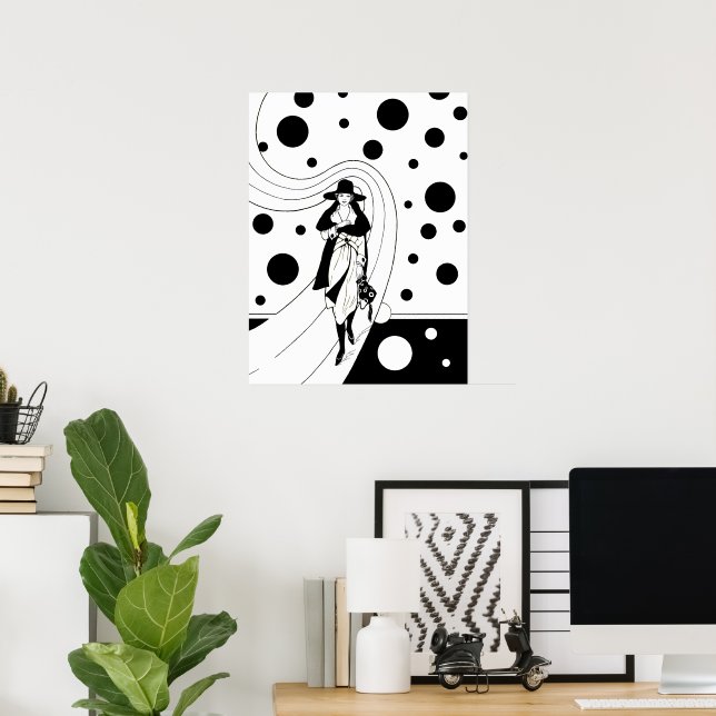 Poster Modelo de pista retrorreflectora, moda de Deco de  (Escritório em casa)