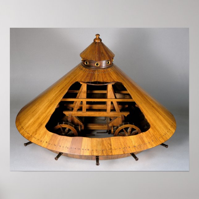 Poster Modelo de reconstrução da design da Vinci (Frente)