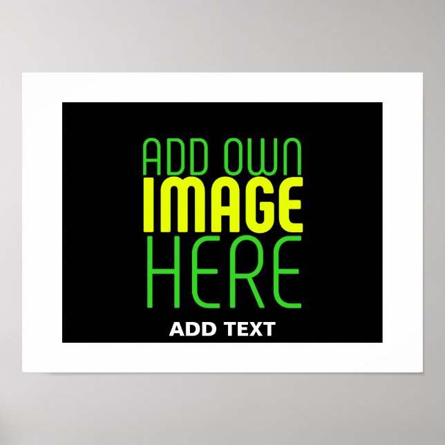 POSTER MODELO DE TEXTO DE IMAGEM PRETA SIMPLES EDITÁVEL M (Frente)