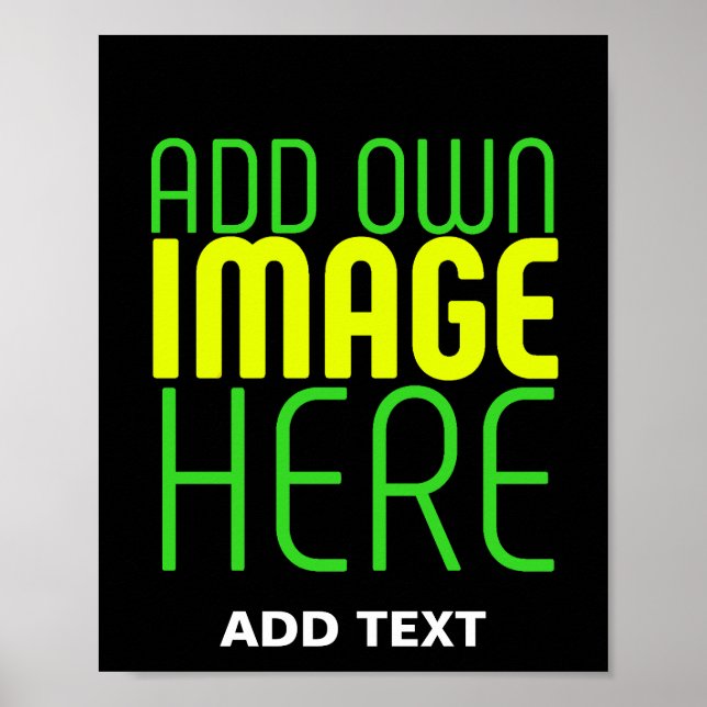 POSTER MODELO DE TEXTO DE IMAGEM PRETA SIMPLES EDITÁVEL M (Frente)