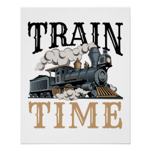 Póster Modelo de Trem em Tempo Modelo Ferrovia Hobbyista