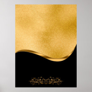 Poster Modelo de umidade Dourada