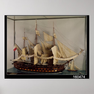 Poster Modelo do navio 'L'Achille
