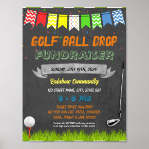 Poster Modelo do torneio de Golf
