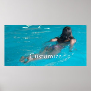Poster Modelo feminino de natação Thunder_Cove